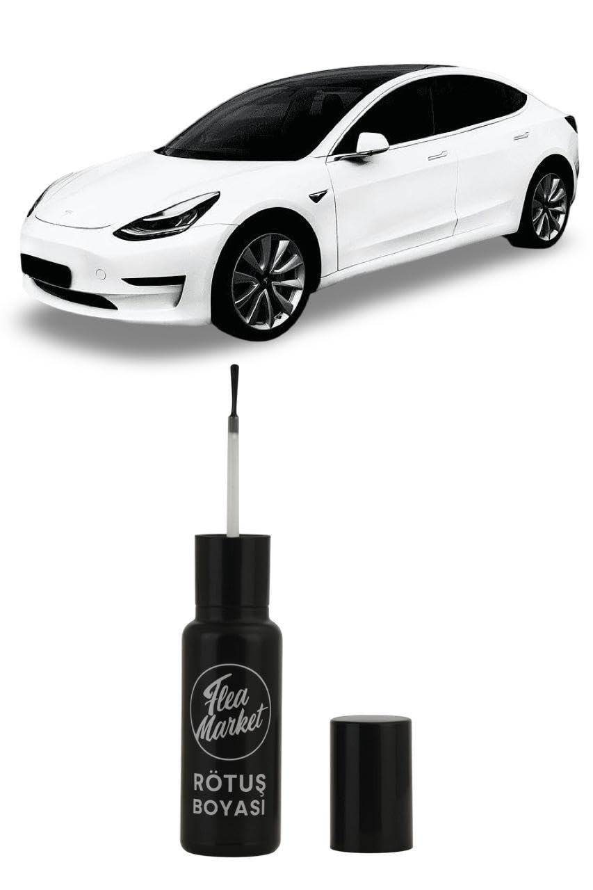 TESLA Pearl White PPSW Sedefli Rötuş Boyası 25 + 25 ml Fırçalı